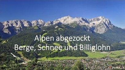 Alpen abgezocht